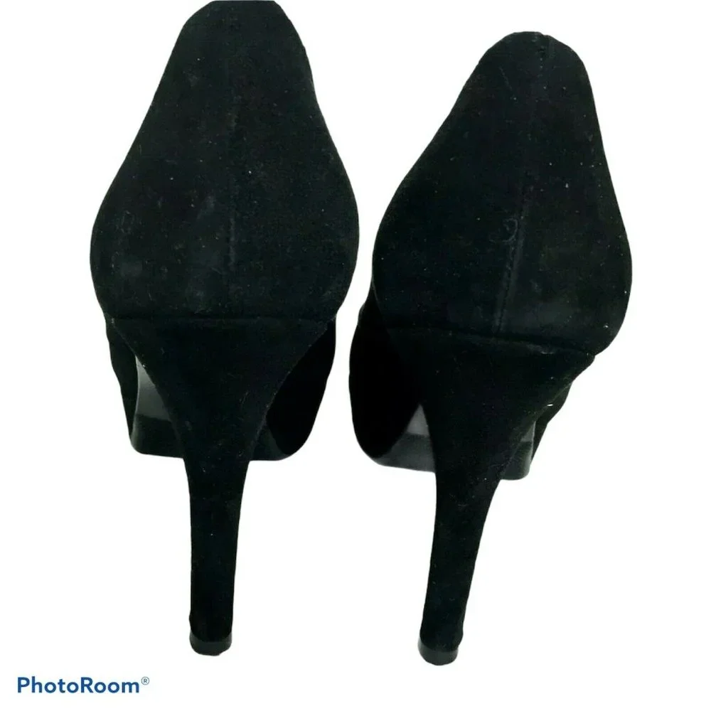 ALTARIVA Roma Women's Pointed Heels‎ Vero Cuoio Sandal Black Closed Toe Size 40